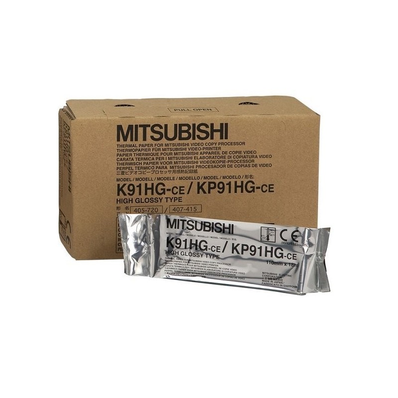 Mitsubishi K91HG papier do videoprintera błyszczący 110mmx18m