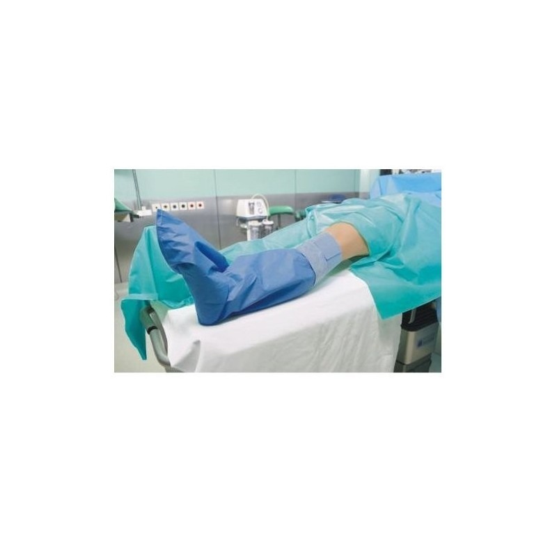Matodrape pokrowiec na nogi pacjenta z przylepcami