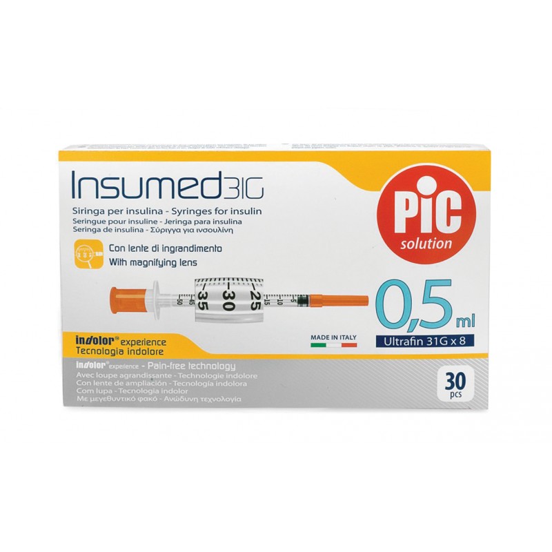 PiC Solution Insumed Strzykawki insulinowe z igłą