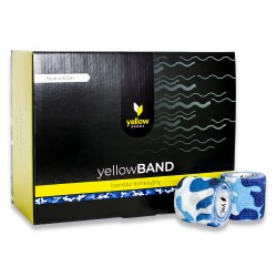 YellowSPORT Bandaż samoprzylepny YellowBAND niebieski moro 12 szt.