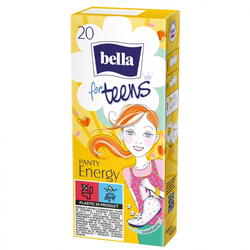 Bella for Teens Wkładki higieniczne Panty Energy 20 szt.