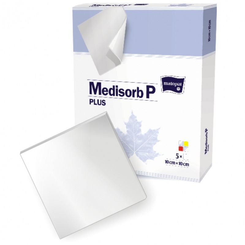 Medisorb P PLUS Opatrunek poliuretanowy na rany 5 szt.