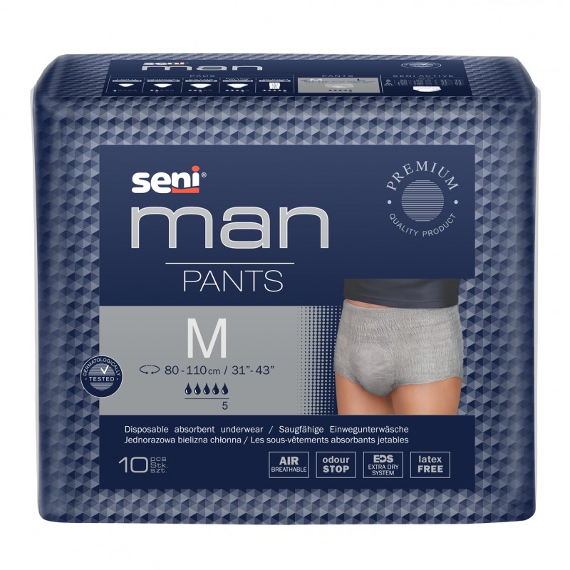 Seni Man Pants Majtki chłonne dla mężczyzn